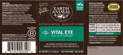 Apothecary Vital Eye Herbal Liquid Vision Supplement for Dogs & Cats, 2-fl oz bottle