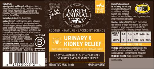 Apothecary Urinary & Kidney Relief Herbal Liquid Supplement for Dogs & Cats, 2-fl oz bottle
