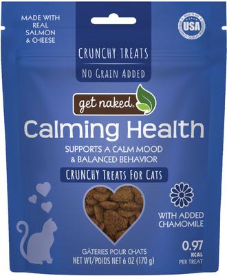 Golosinas crujientes para gatos Calming Health con sabor a salmón y queso sin cereales, bolsa de 177 g