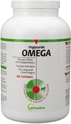 Triglyceride OMEGA Omega-3 Fatty Acids Large & Giant Breed Supplement for Dogs, 250 count