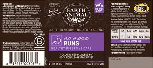 Apothecary No More Runs Herbal Liquid Digestive Supplement for Dogs & Cats, 2-fl oz bottle