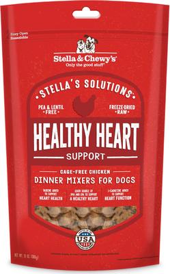 Stella's Solutions Healthy Heart Support Chicken Freeze-Dried Raw Dog Food, 26-oz bundle