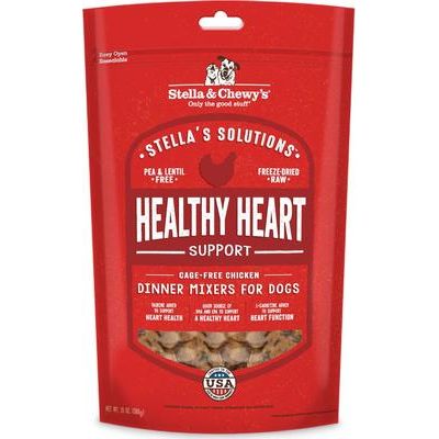 Alimento crudo liofilizado para perros Stella's Solutions Healthy Heart Support con pollo, paquete de 26 oz