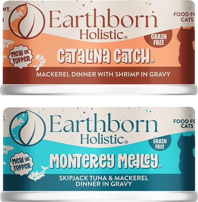 Bundle: Earthborn Holistic Monterey Medley Grain-Free Natural Canned Cat & Kitten Food, 5.5-oz, case of 24 + Earthborn Holistic Catalina Catch Grain-Free Natural Canned Cat & Kitten Food, 5.5-oz, case of 24