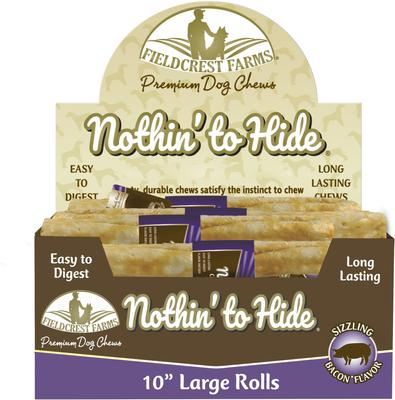 Nothin' to Hide Large Roll 10-inch Granola Flavor Dog Chews, 2 count