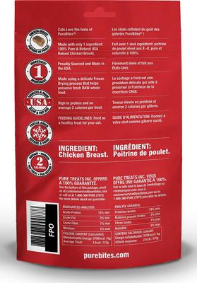 Bundle: PureBites Chicken Breast Freeze-Dried Raw Cat Treats, 1.09-oz bag + Tiki Cat After Dark Variety Pack Canned Cat Food, 2.8-oz, case of 12