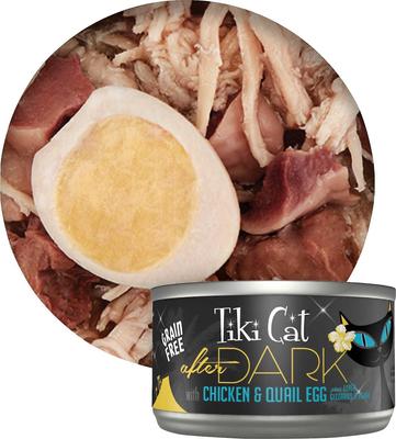 Bundle: PureBites Chicken Breast Freeze-Dried Raw Cat Treats, 1.09-oz bag + Tiki Cat After Dark Variety Pack Canned Cat Food, 2.8-oz, case of 12