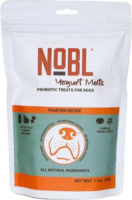 Yogurt Melts Probiotic with Pumpkin Dog Treat, 50-gram bag