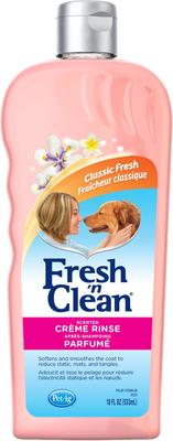 Fresh 'n Clean Scented Creme Rinse Dog Conditioner, Classic Fresh Scent, 18-fl oz bottle