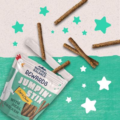 Rewards Jumpin' Stix with Real Chicken Dog Treats, 10-oz bag