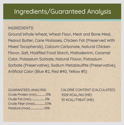 Canine Cookies Peanut Butter & Molasses Flavor Dog Treats, 10-oz