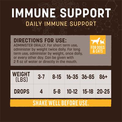 Apothecary Immune Support Herbal Liquid Immune Supplement for Dogs & Cats, 2-fl oz bottle