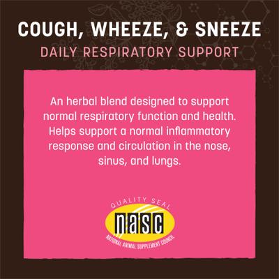 Apothecary Cough, Wheeze, & Sneeze Herbal Liquid Respiratory Supplement for Dogs & Cats, 2-fl oz bottle