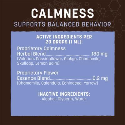 Apothecary Calmness Herbal Liquid Calming Supplement for Dogs & Cats, 2-fl oz bottle