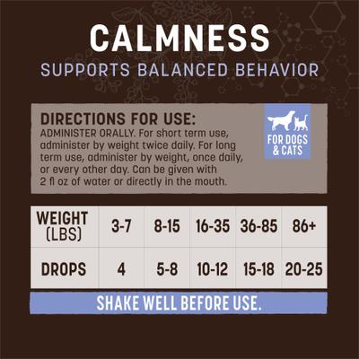 Apothecary Calmness Herbal Liquid Calming Supplement for Dogs & Cats, 2-fl oz bottle