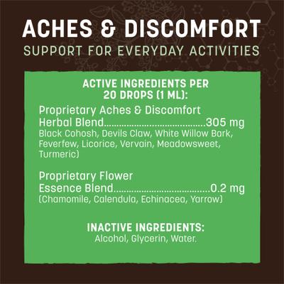 Apothecary Aches & Discomfort Herbal Liquid Joint Supplement for Dogs & Cats, 2-fl oz bottle