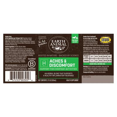 Apothecary Aches & Discomfort Herbal Liquid Joint Supplement for Dogs & Cats, 2-fl oz bottle