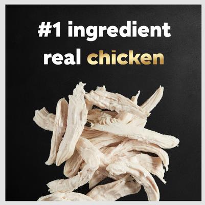 Loaf & Topper in Sauce Rotisserie Chicken Flavor with Bacon & Cheese Dog Food Trays, 3.5-oz, case of 24