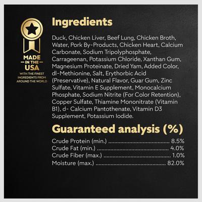 Classic Loaf in Sauce Duck Recipe Dog Food Trays, 3.5-oz, case of 24