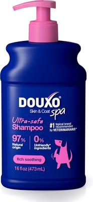 Champú para perros Skin & Coat SPA Ultra-Safe para el alivio de la picazón, botella de 16 onzas líquidas