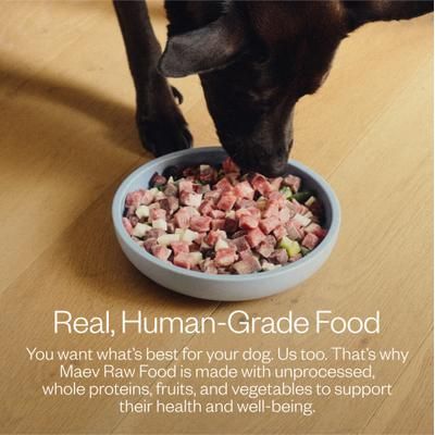 Paquete: MAEV Skin & Coat Alimento para perros de calidad humana con carne de res y pollo crudo congelado, paquete variado, 15 lb de carne de res y 15 lb de pollo