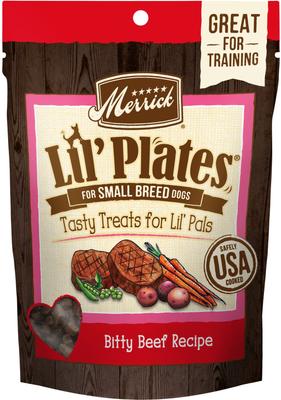 Lil' Plates Bitty Beef Recipe Grain-Free Dog Treats, 5-oz bag