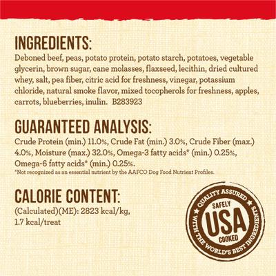 Lil' Plates Bitty Beef Recipe Grain-Free Dog Treats, 5-oz bag