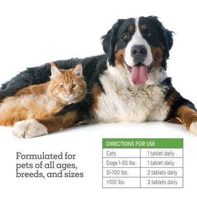 Naturals Oral Flea & Tick Chew Supplement for Dogs & Cats, 120 count