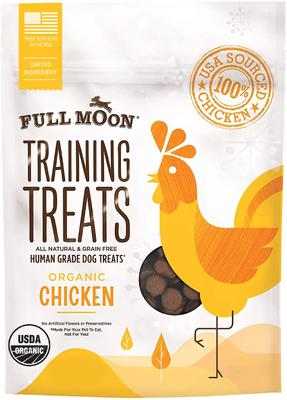 Organic Chicken Training Grain-Free Dog Treats, 6-oz bag