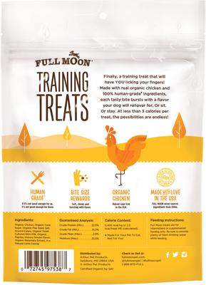 Organic Chicken Training Grain-Free Dog Treats, 6-oz bag