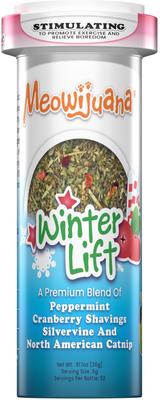 Winter Lift Peppermint, Cranberry, Silvervine, & Catnip Blend Catnip, 26-g jar