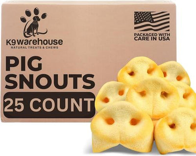 Pig Snout Puffs Dog Treats, 25 count