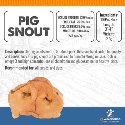 Pig Snout Puff Dog Treats, 7 count