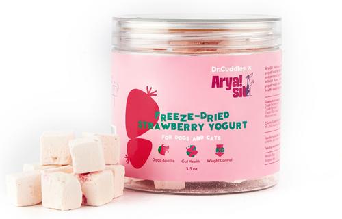 Strawberry Yogurt Freeze-Dried Dog Treats, 3.5-oz jar