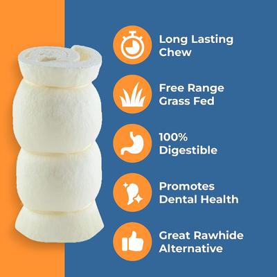 Beef Cheek Rolls 5 to 6-in Dog Treats, 4 count