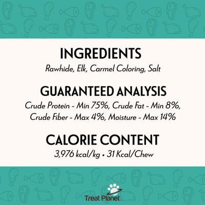 Premium 4" Elk Recipe Crunchy Dog Chews, 36 count