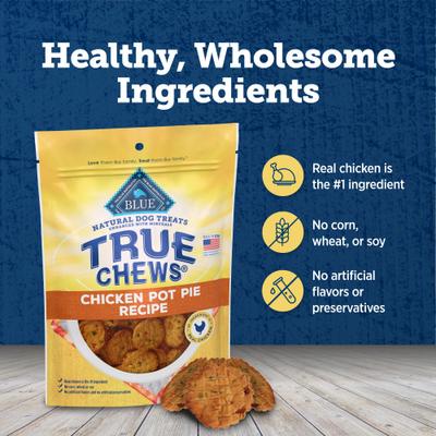 True Chews Chicken Pot Pie Recipe Dog Treats, 12-oz bag