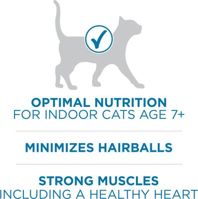 Indoor Advantage Senior 7+ High Protein Natural Dry Cat Food, 7-lb bag