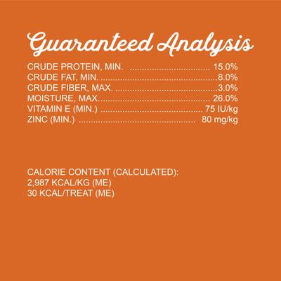 Bocados de cecina Free Spirit, golosinas para perros sin cereales, de pavo deshuesado, vegetales y arándanos, bolsa de 20 oz