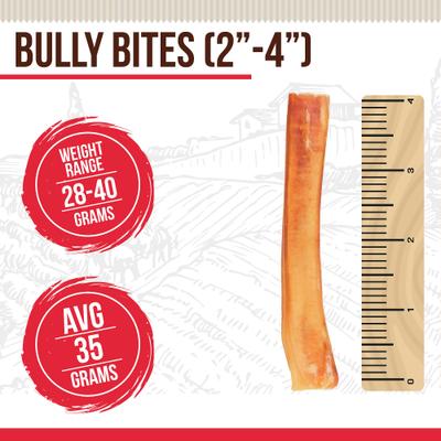 Bully Bites 2 to 4-in Dog Treats, 8-oz bag