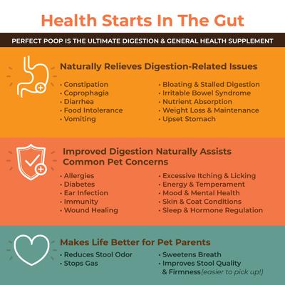 Perfect Poop Cheddar Cheese Flavor Digestion Support Dog Supplement, 12.8-oz bag