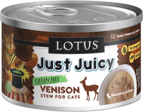 Just Juicy Venison Stew Grain-Free Canned Cat Food, 5.3-oz, case of 24