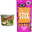 Bundle: Yeowww! Organic Catnip, 2-oz tub + Tiki Cat Stix Chicken Grain-Free Cat Food Topper, 3-oz pouch, pack of 6