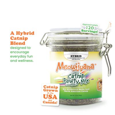 Jar of Catnibas Catnip Pawty Mix with Lemongrass Cat Catnip, 60-g bag