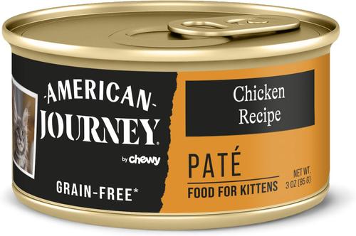 Kitten Pate Chicken Recipe Grain-Free Canned Cat Food, 3-oz can, case of 24