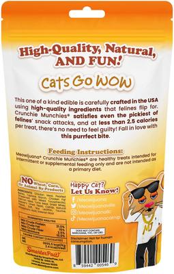 Crunchie Munchie Chicken Flavored Catnip Crunchy Cat Treats, 3-oz bag