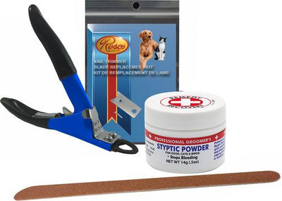 Kit cortaúñas para perros, fabricado en EE. UU., color azul