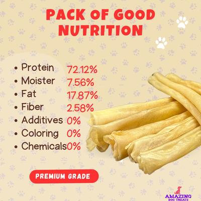 Adult 12-inch Regular Beef Collagen Rolls Natural Dog Chew Treats, 5 count