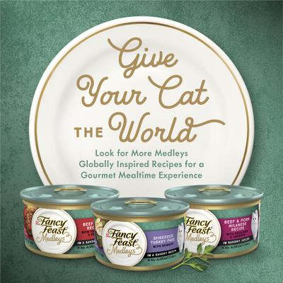 Medleys White Meat Chicken Primavera Canned Cat Food, 3-oz, case of 24