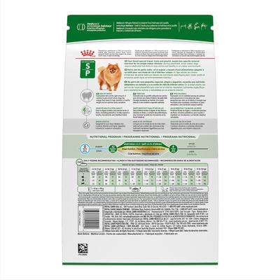 Alimento seco para perros adultos de interior pequeños de Size Health Nutrition, bolsa de 2.5 lb